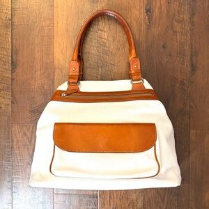 CRISTIAN large leather travel bag / tote, made in Italy